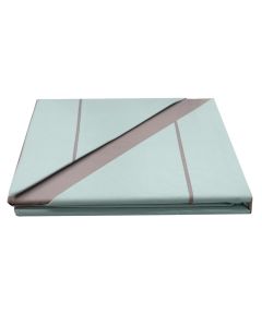 Bedlinen set, double, cotton, mint/grey, 240x240 cm; 160x190+25 cm; 50x80 cm