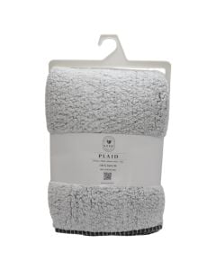 Batanije, 100% poliest&euml;r, gri e hapur, 130x160 cm