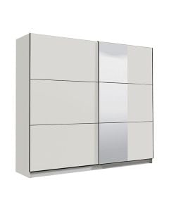Dollap rrobash, Sierra, MDF, bezhë, 236.5x62.5xH210 cm