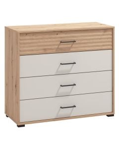 Cabinet, Modena, oak, natural/beige, 93x40xH82 cm