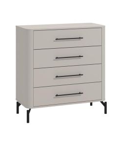 Cabinet, Serdica, MDF, white, 90x40xH94 cm