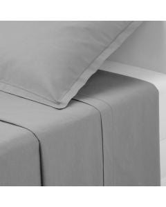 Flat sheet, double, grey, 240x290xH0.5 cm