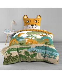2 pieces bedding set, 100% cotton, multicolor, 140x200 cm