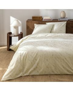 3 pieces bedding set, 100% polyester, white,