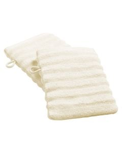 Face glove, 100% cotton, white, 15x21 cm