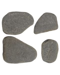 Stone tile grey irregular H= 2-3cm.