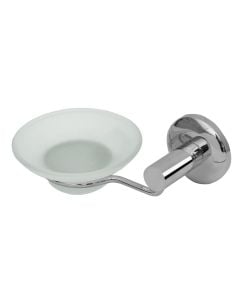 Soap holder in brass + glass.