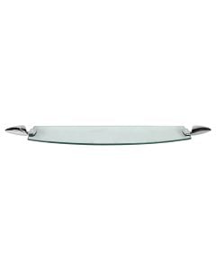 Glass Shelf 12x52cm.Zinc bracket.