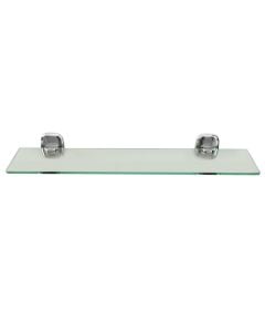 Glass Shelf 12x52cm.Zinc bracket.