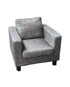 Single sofa 86x84x80x43x54 fabric CX-6/black and white