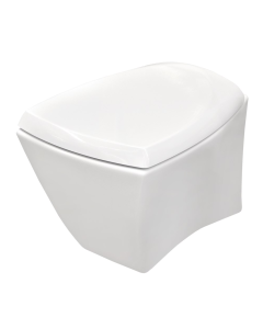 WC, Selinion, wall mounted, porcelain, white, 55xH37 cm