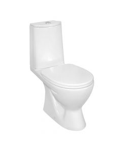 WC, me montim ne toke, dalje anesore, porcelan, e bardhe, 61xH36 cm
