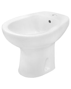 Aqua ground mounted, e bardhe, porcelan, Bidet, H38x35.5x54.5 cm