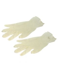 100 disposale latex gloves "S"