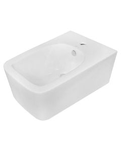 Wall mounted, e bardhe, porcelan, Bidet, H22x36x56 cm