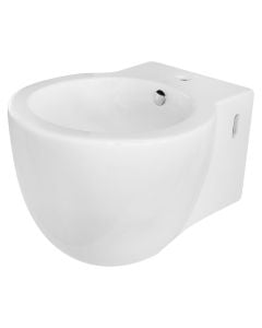 Wall mounted, e bardhe, porcelan, Bidet, H28x40x49 cm