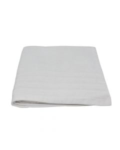 Shower towel, 100% cotton, white, 600 gr/m², 70x140 cm