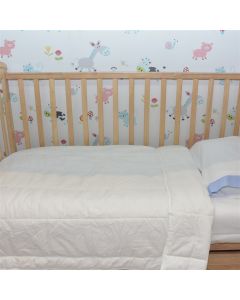 Duvet for children, cotton, 110x130 cm, white, 1 piece