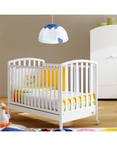 Baby bed lamp-shade, RUBACUORI, 100% cotton, filling 100% polyester, white