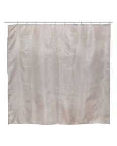 Beige, polyester,  shower curtain, 180x180 cm
