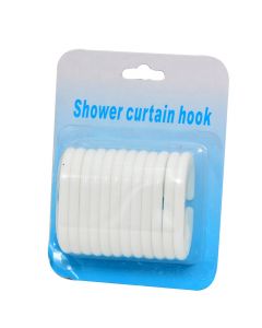 Shower curtain plastic ring, 6x4 cm