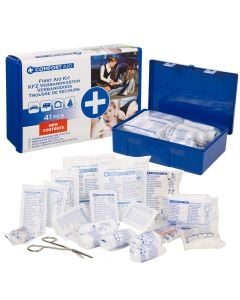 First aid box, "Comfort aid", 26x17x8 cm, blue