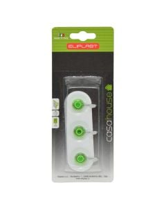 Wall mounted, white metal Hook