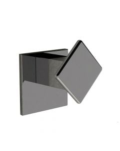 Metal chrome single hook 4.2x4.5x H4.5 cm