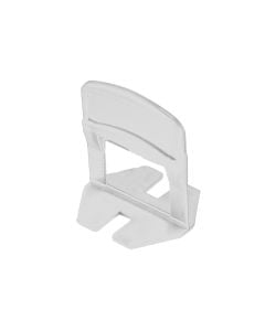 Distanciator dhe nivelues për pllaka, 1.5 mm, plastik, e bardhë, 250 copë