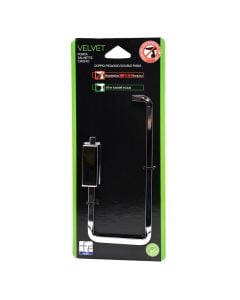 Mbajtëse peshqiri, FERIDRAS, VELVET, me montim në mur, çelik, I kromuar