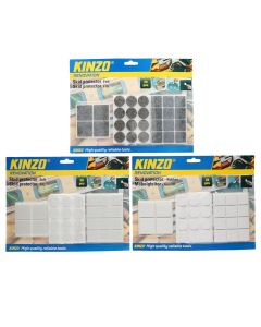 Tapa mbrojtëse për mobilje, gomë, e bardhë, 28 copë