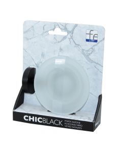 Soap holder, wall mounted, FERIDRAS, CHICK BLACK