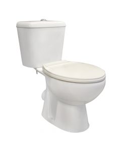 WC, ROYAL,me montim në tokë, dalje anesore, porcelan, e bardhë, 66.5x35.7x72.5 cm