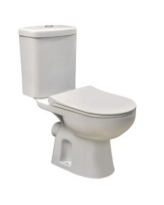 WC, TURAVIT,me montim në tokë, dalje anesore, porcelan, e bardhë, 61.2x37xH80.6 cm