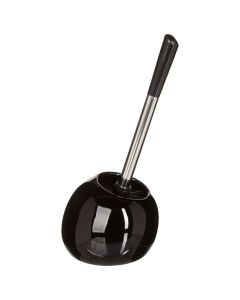 Black cearmic Toilete brush, 12x12 cm