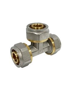 20x20x20, brass equal tee