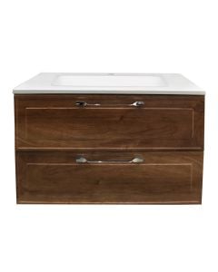 Wall mounted cabinet, retro pattern, 80x46xH54 cm + Basin 80x46 cm