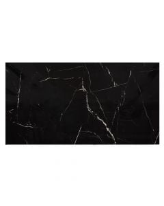 Pllakë shtrimi, Lignite Black, 60x120 cm, me shkëlqim, porcelan
