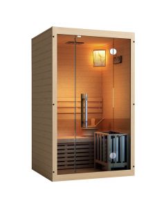 Sauna, tempered glass 6 mm, for 2 persons, 150x110xH200 cm