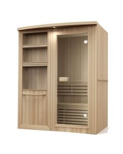 Sauna, tempered glass 6 mm, for 2 persons, 160x100x200 cm