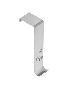 Door hook (4 cm), Nature, inox, 7x3xH14 cm