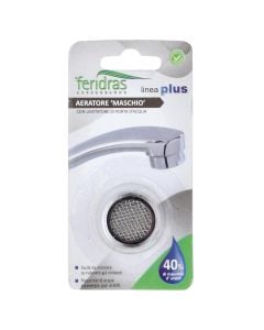 Universal filter, for faucet, male, pvc
