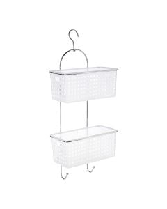 Raft tualeti, metalik, me 2 shporta, 30x14.2xH54 cm