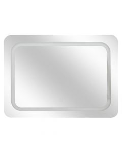 Pasqyrë me LED, drejtkëndëshe, 65x49 cm