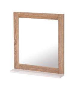 Mirror, Stockholm, mdf, brown/white, 48x10x53 cm