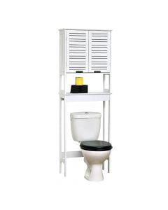 Dollap siper WC, Miami, mdf, i bardhë, 60x22x173cm