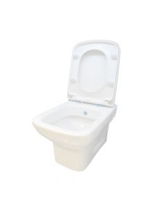 Set wall hung porcelain WC, "Tyana", + toilete seat cover, (System Bidet)
