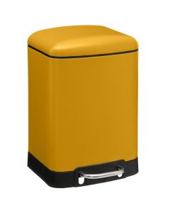 Toilet bin, Ariane, stainless steel, yellow, 6lt, 22.5x16x32.5 cm