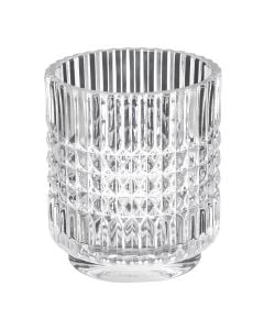 Mbajtëse furçe dhëmbësh, Precious, qelqi, transparent, 8.4x9.8 cm