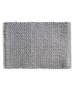 Bath mat, polyester, gray, 50x75 cm